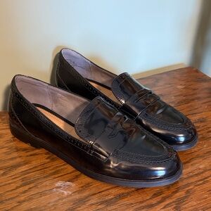 Kelly & Katie Danisha Patent Black Loafers